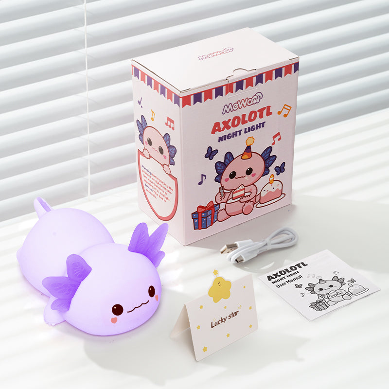 Axolotl Cute Squishy Night Light