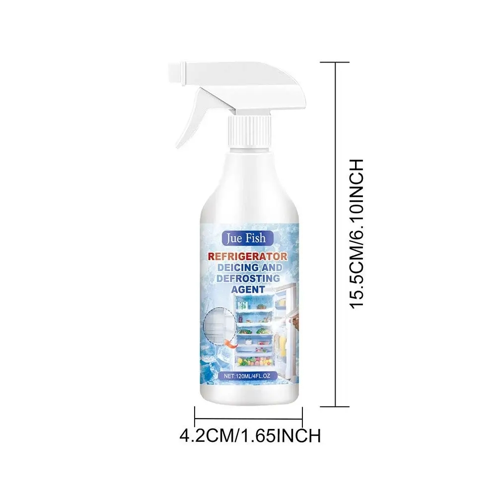 120ml Fast-Acting Fridge Freezer Defrosting Spray, De-Icer Spray for Refrigerator Defroster