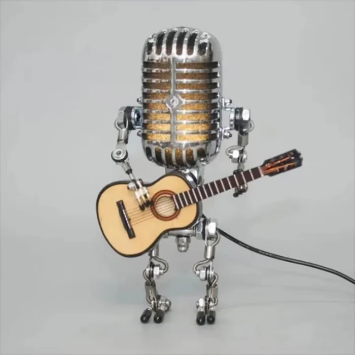 Robot Lamp with Guitar