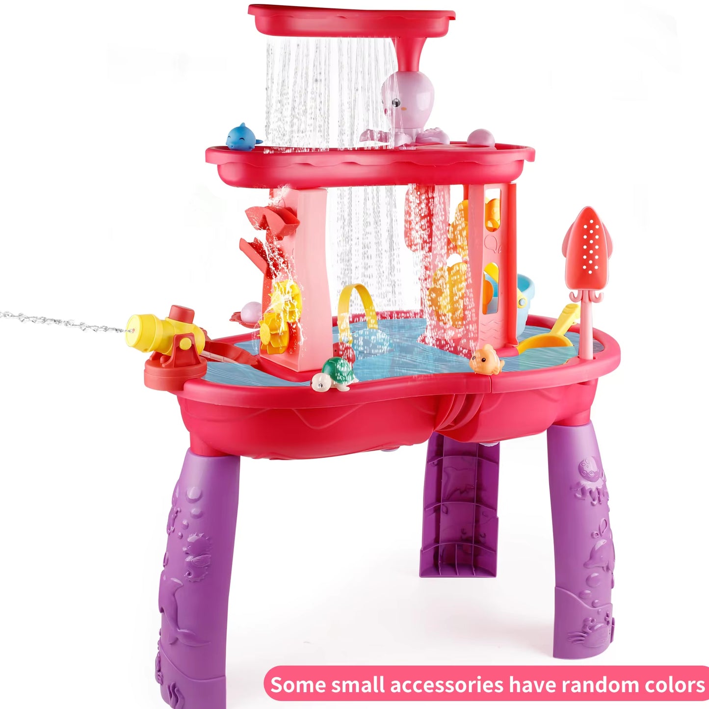 3 - Tier Outdoor Water Play Table with Accessories for Kids Summer Beach Backyard Garden Sensory Toy Set for Boys & Girls Ages 3+