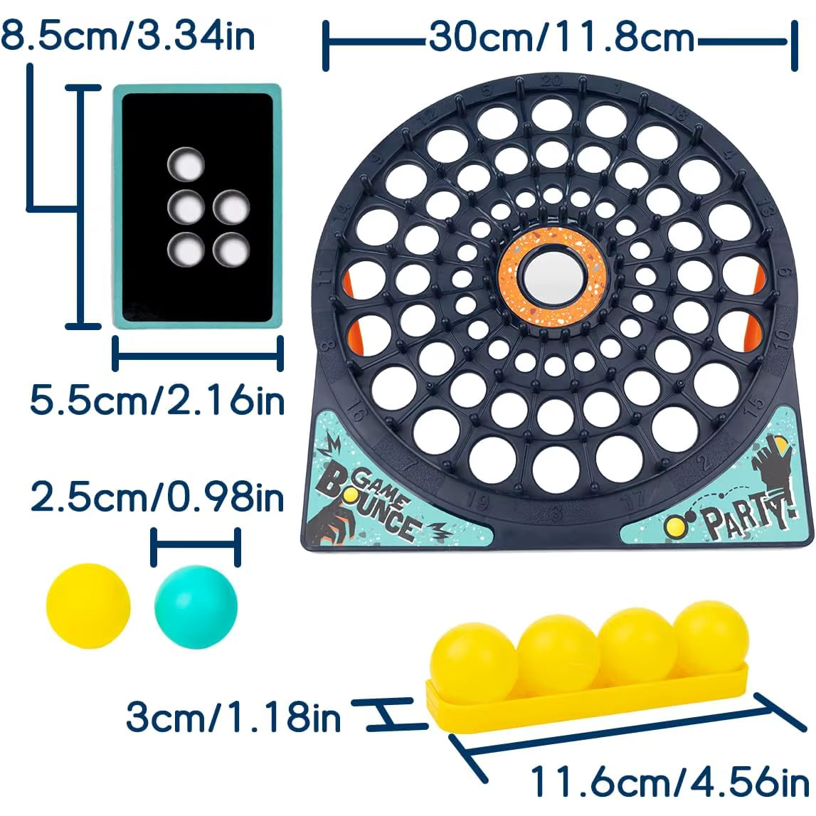 Ball Bouncing Game with Diverse Cards, Enhances Interaction And Family Bonding, Safe for Ages 3+