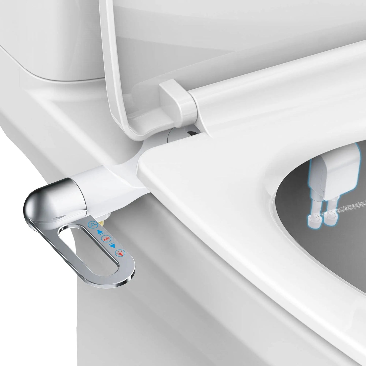 Bathroom Non Electric Dual Nozzle Bidet Toilet Washer Bidet Hygienic Self Washing Bidet