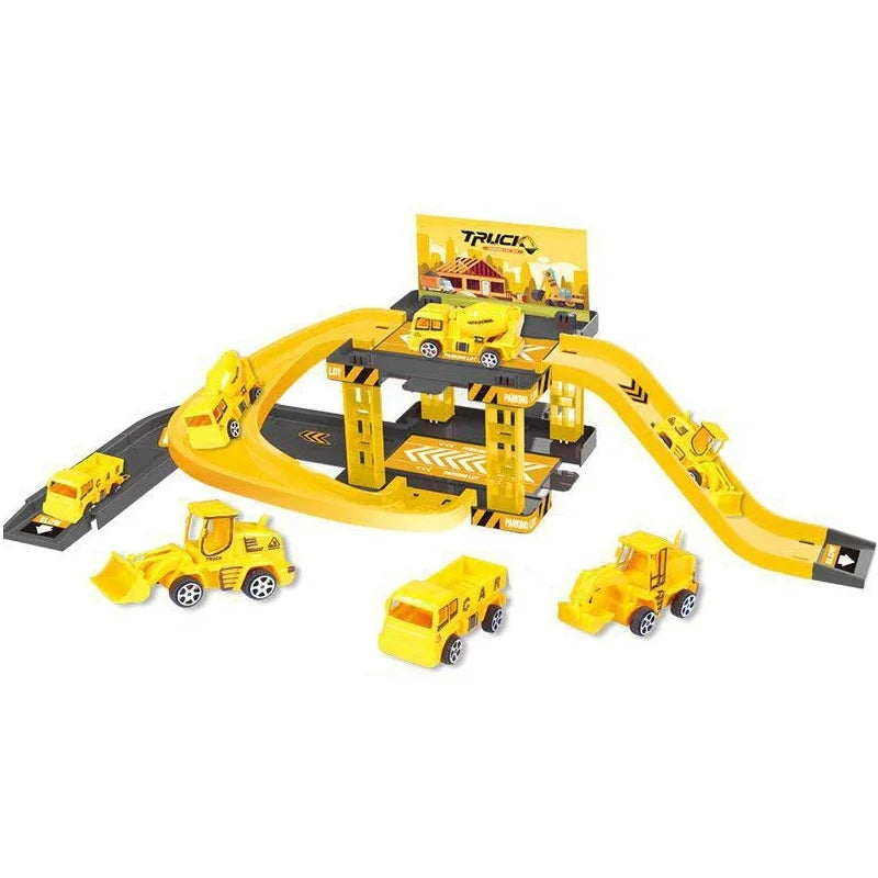 Construction Vehicle Set With ABS Plastic, Lights & Sounds, , Easy Assembly, Gift for 3+