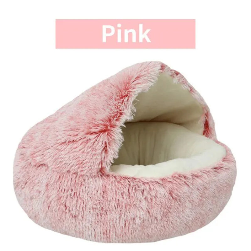 Cozy Bed for Dogs and Cats with Plush Soft Material, Self-Warming Insulation