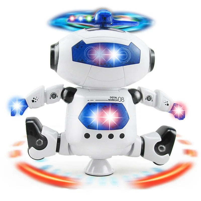 Dancing Robot with Music and Lights, 360° Rotation, Compact, Easy to Carry, Safe for Ages 3+