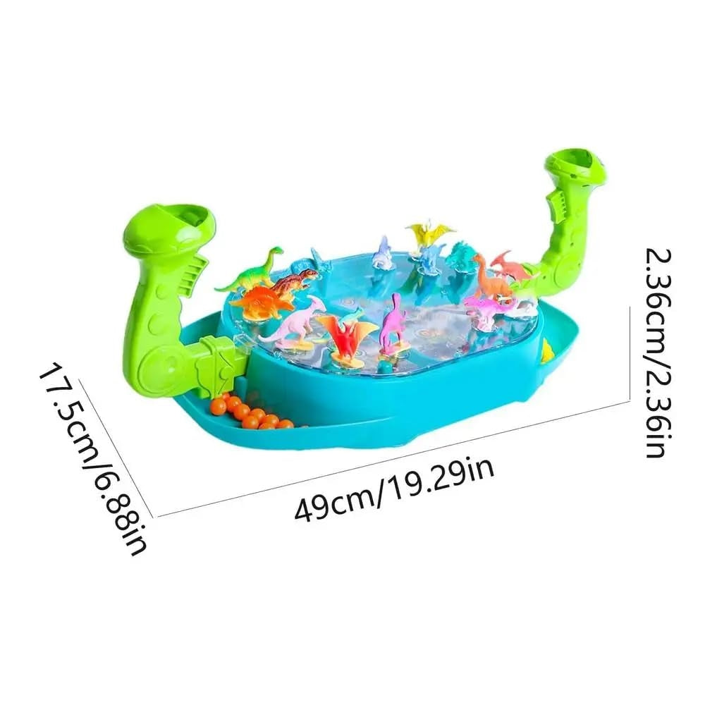 Dinosaur Battle Game with ABS Plastic, No Battery Needed, Sound Effects, Safe for Kids 3+