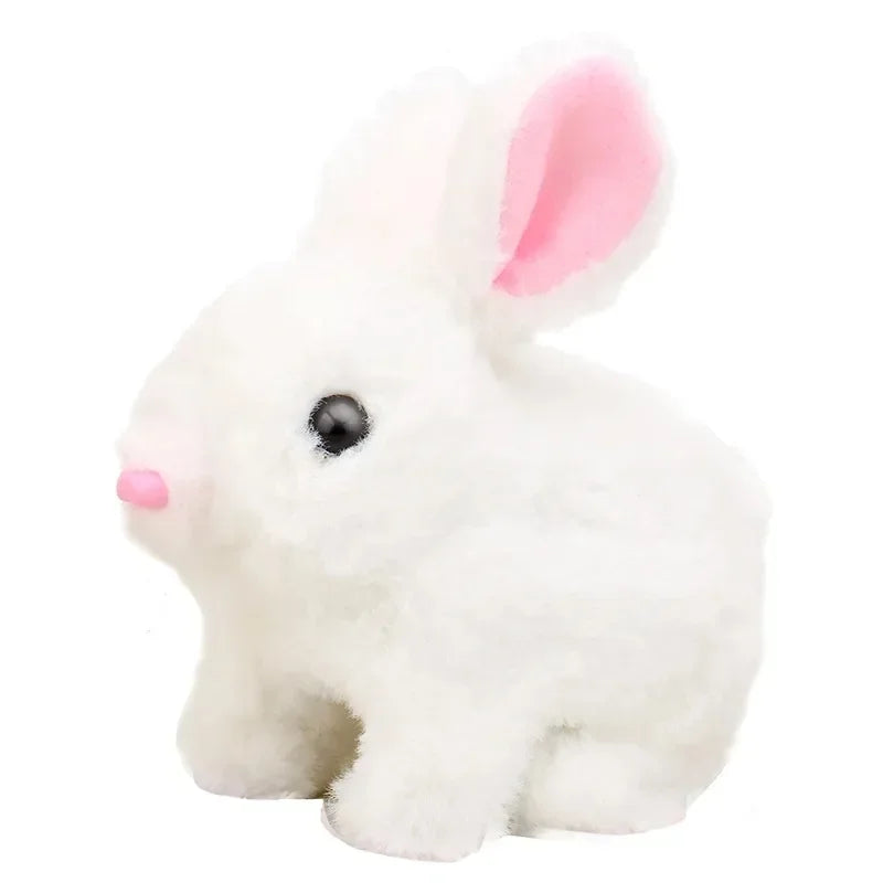 Electronic Hopping Bunny Toy with Dynamic Parts, Cotton Skin, Thrilling Sound - Safe for All Ages