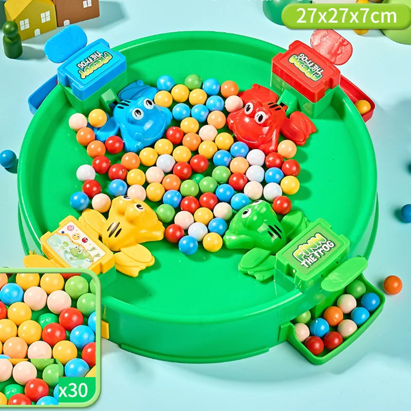 Frog Eating Bean Board Game with Interactive Play, Skill Development, Safe for Kids 3+