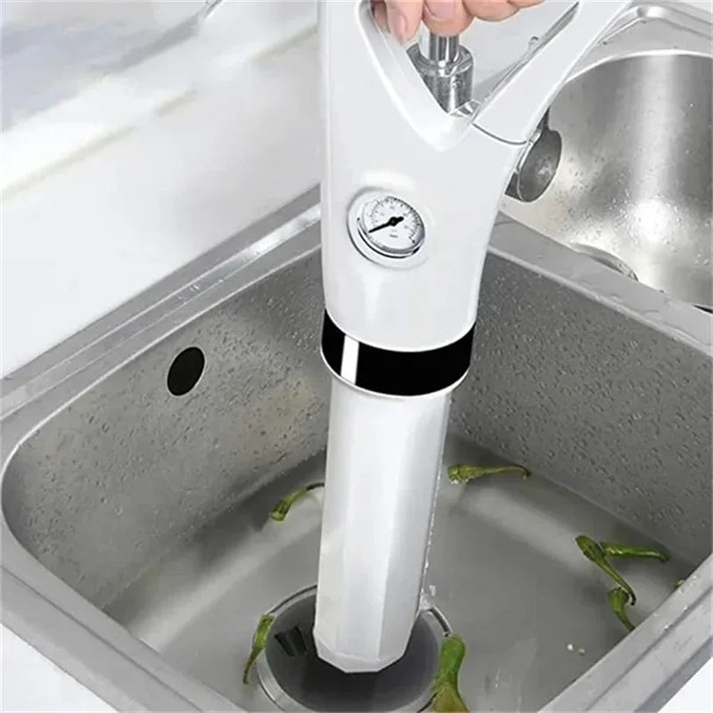 High-Pressure Toilet Plunger Air Drain Cleaner Quickly Unclogs Toilet Sink Bathroom Pipe