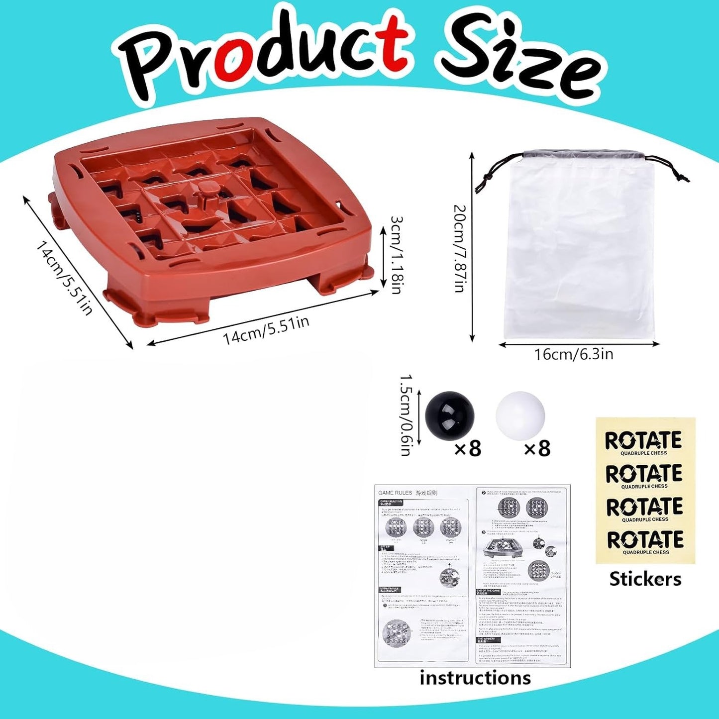 Logic Chess Track Game with Rotating Board, Goal-Oriented Play, Safe & Portable Fun for Kids 3+