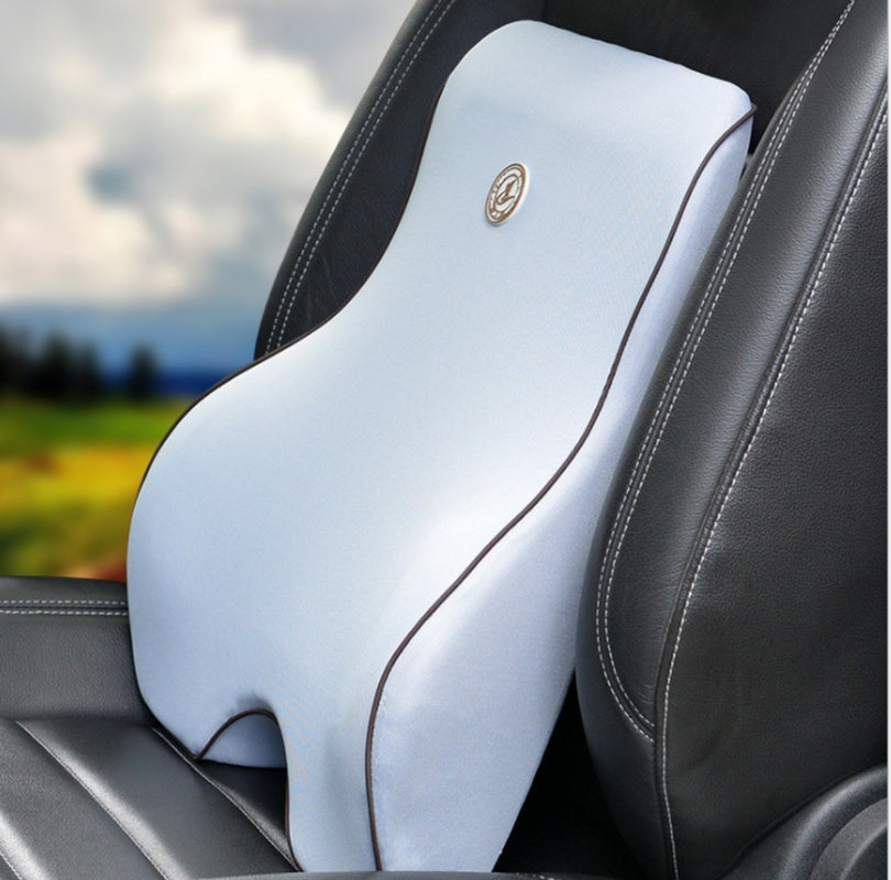 Memory Foam Car Seat Lumbar and Neck Pillow Set