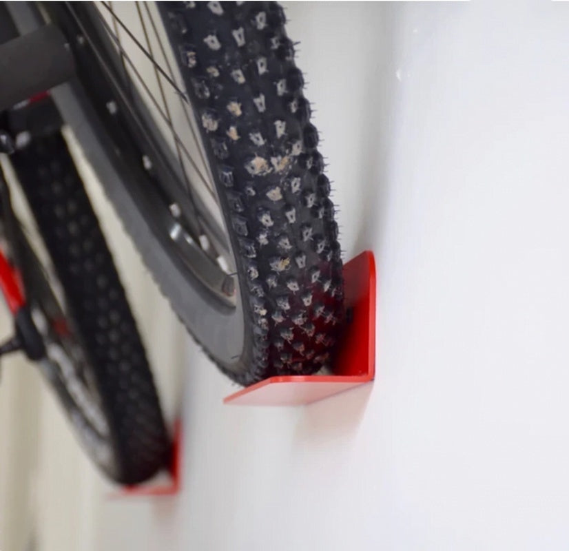 Metal Wall Bike Rack for Mountain and Road Bikes