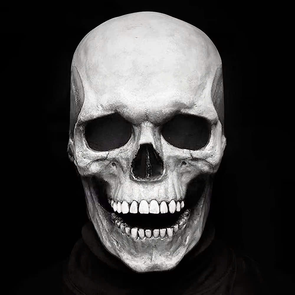 Movable Jaw Skull Mask for Halloween Party, Safe Material, Compact and Easy to Carry