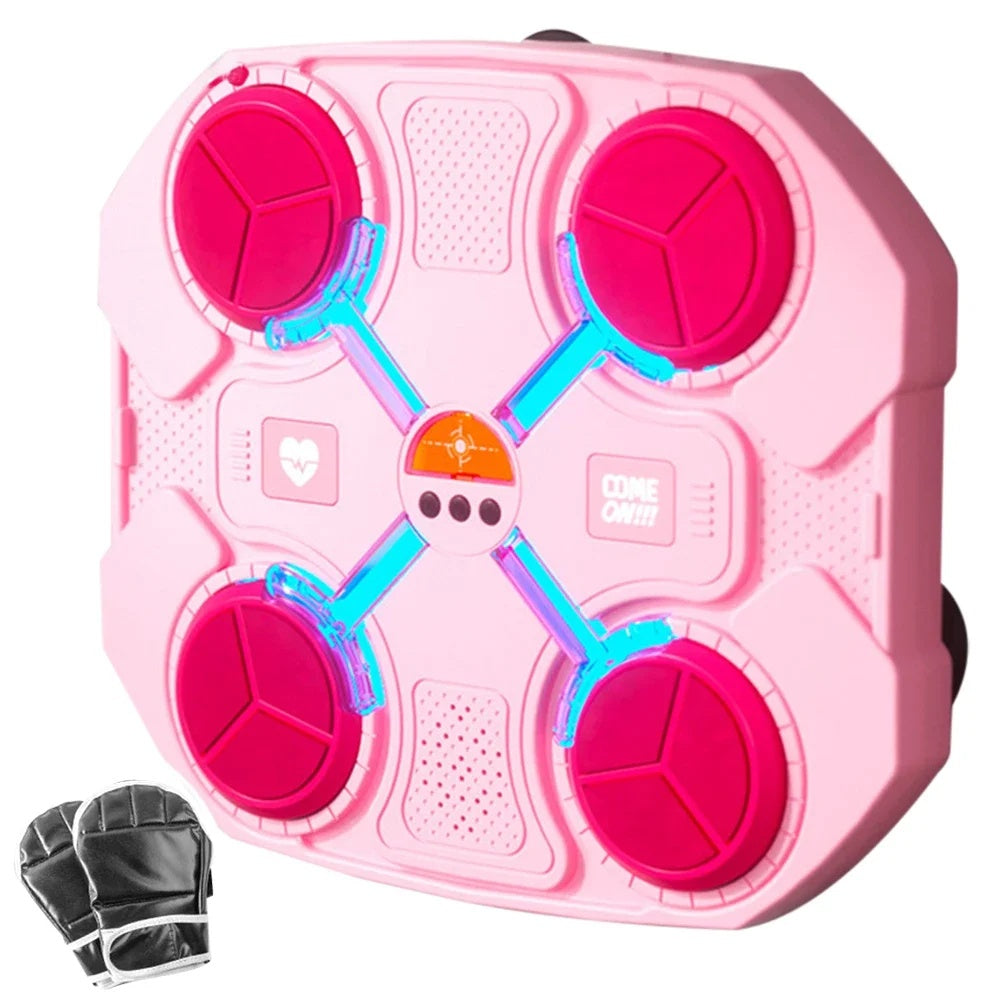 Musical Boxing Target with Bluetooth Music, LED Beat Effects, 3 Training Speeds, USB Rechargeable