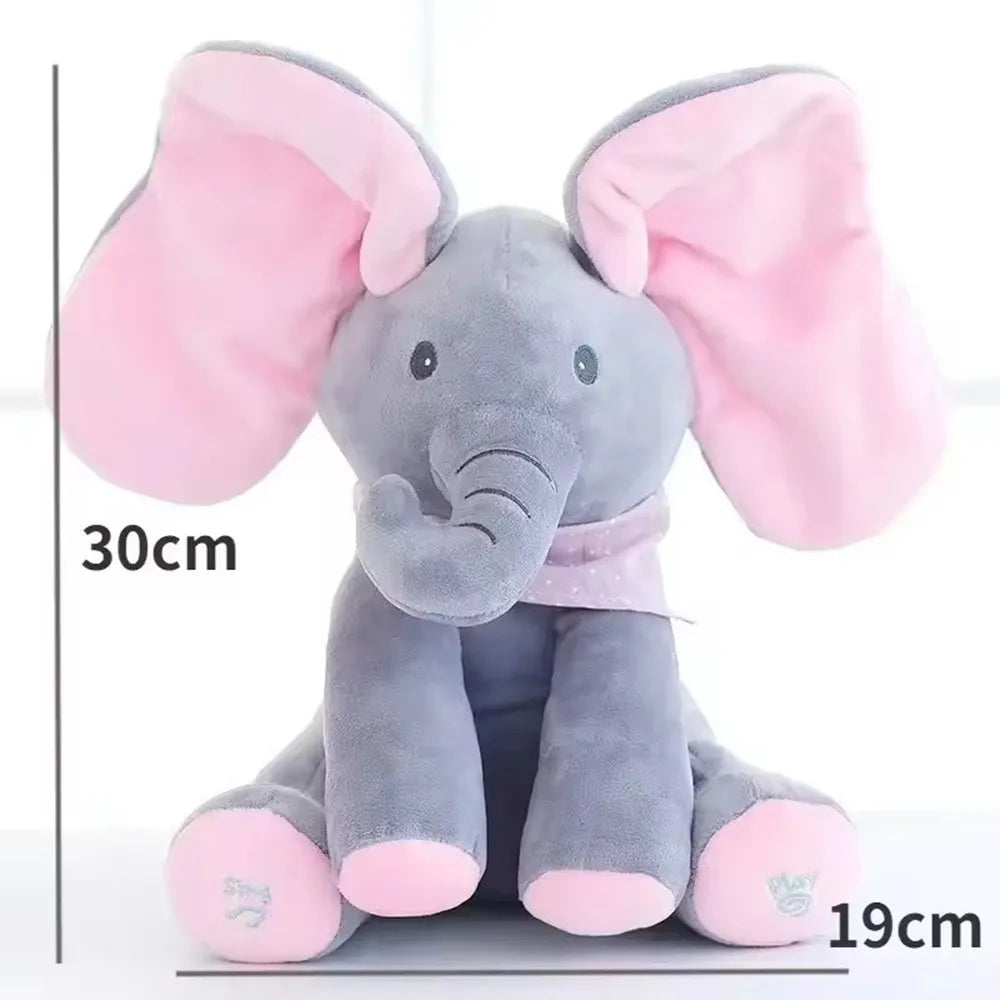Peek-a-boo Elephant Plush Toy – Singing Interactive Stuffed Animal for Babies