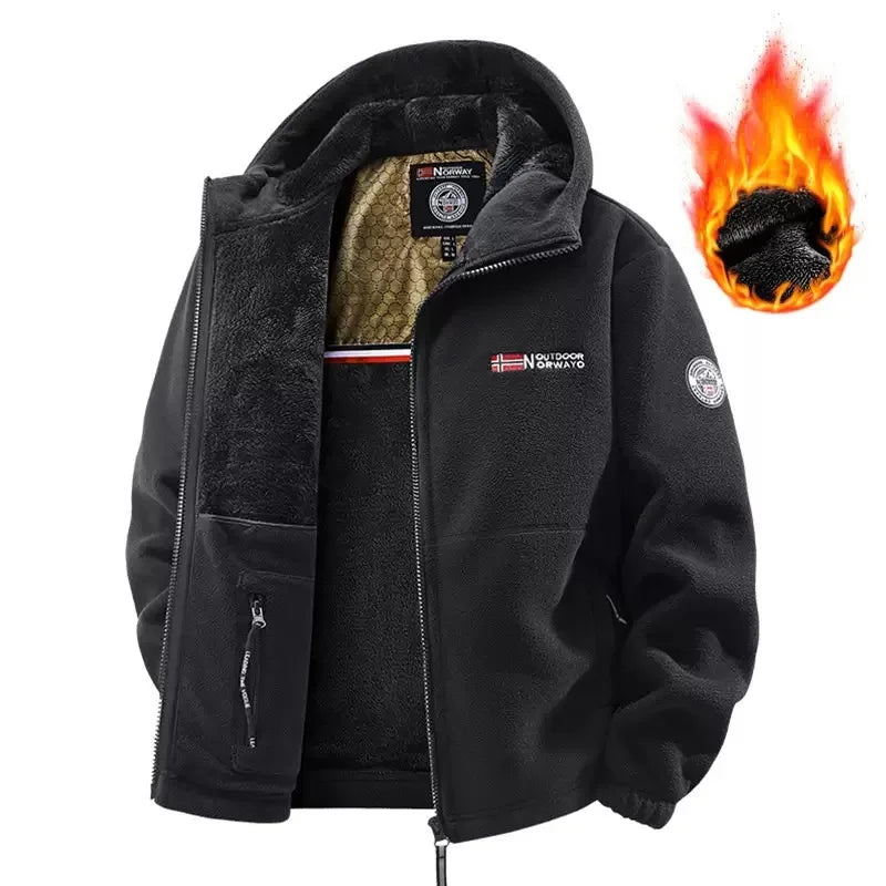 Retro Sports Men'S Lamb Wool Jacket