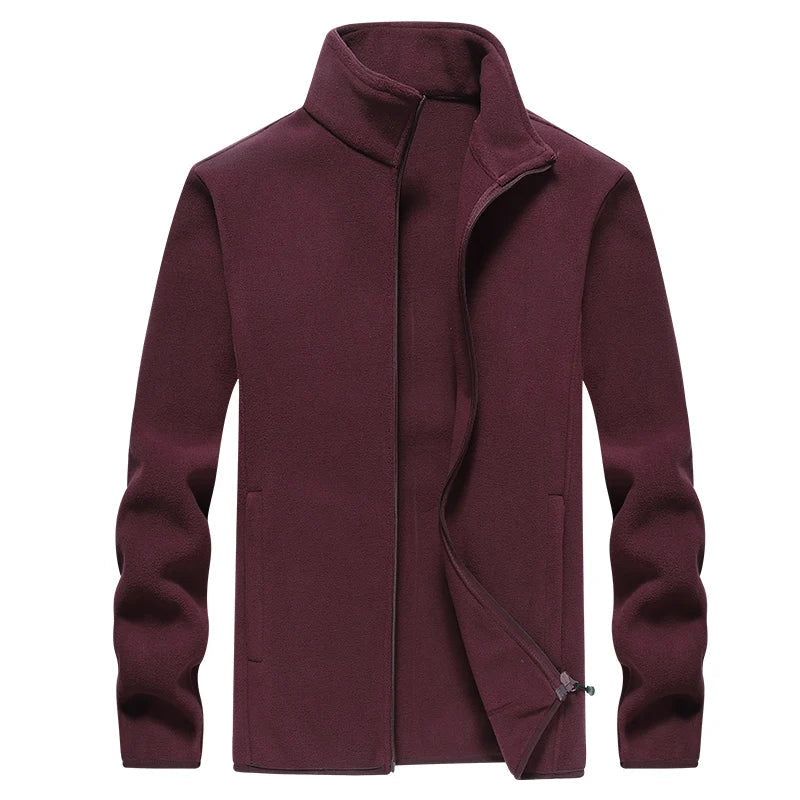 Men'S Fleece Windproof Jacket For Winter Hiking