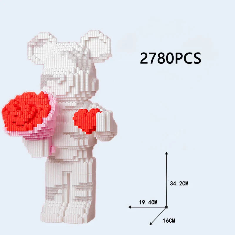 Bear Diy Building Block Toy For Kids