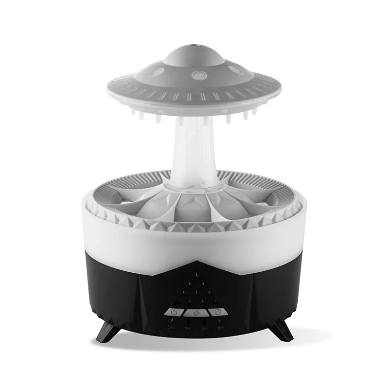Mini Raindrop Aroma Humidifier Usb Remote Diffuser, 350Ml
