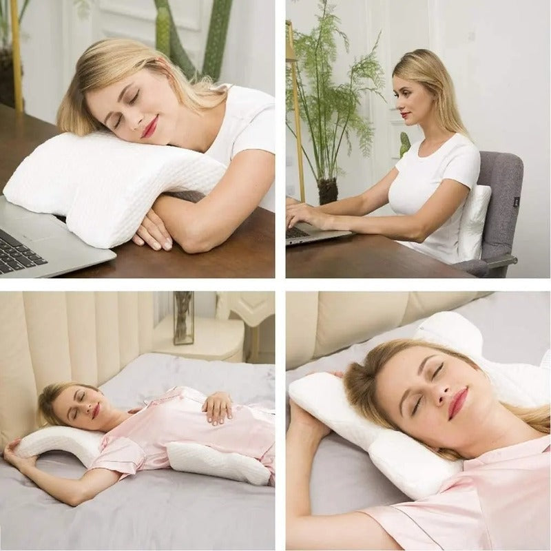U-Shaped Memory Foam Orthopedic Pillow for Side Sleepers