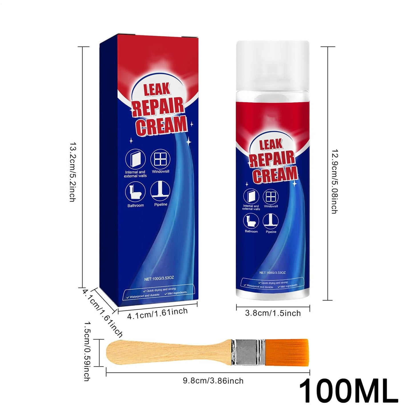 Waterproof Leak Repair Spray Coating with Instant Water-Sealing Protection for Cracks & Leaks