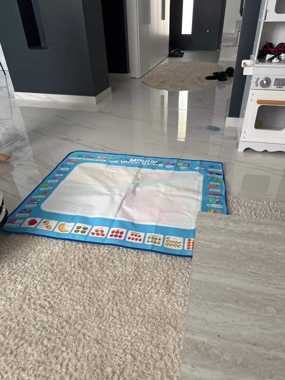 100x80CM Water Drawing Mat with Reusable Doodle Board, Mess-Free Educational Toy for Ages 3+