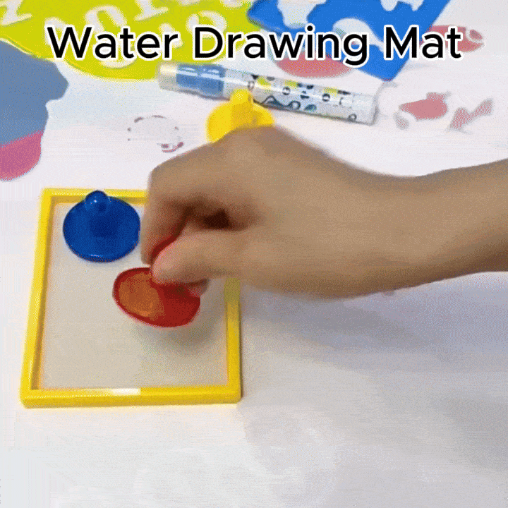 100x80CM Water Drawing Mat with Reusable Doodle Board, Mess-Free Educational Toy for Ages 3+