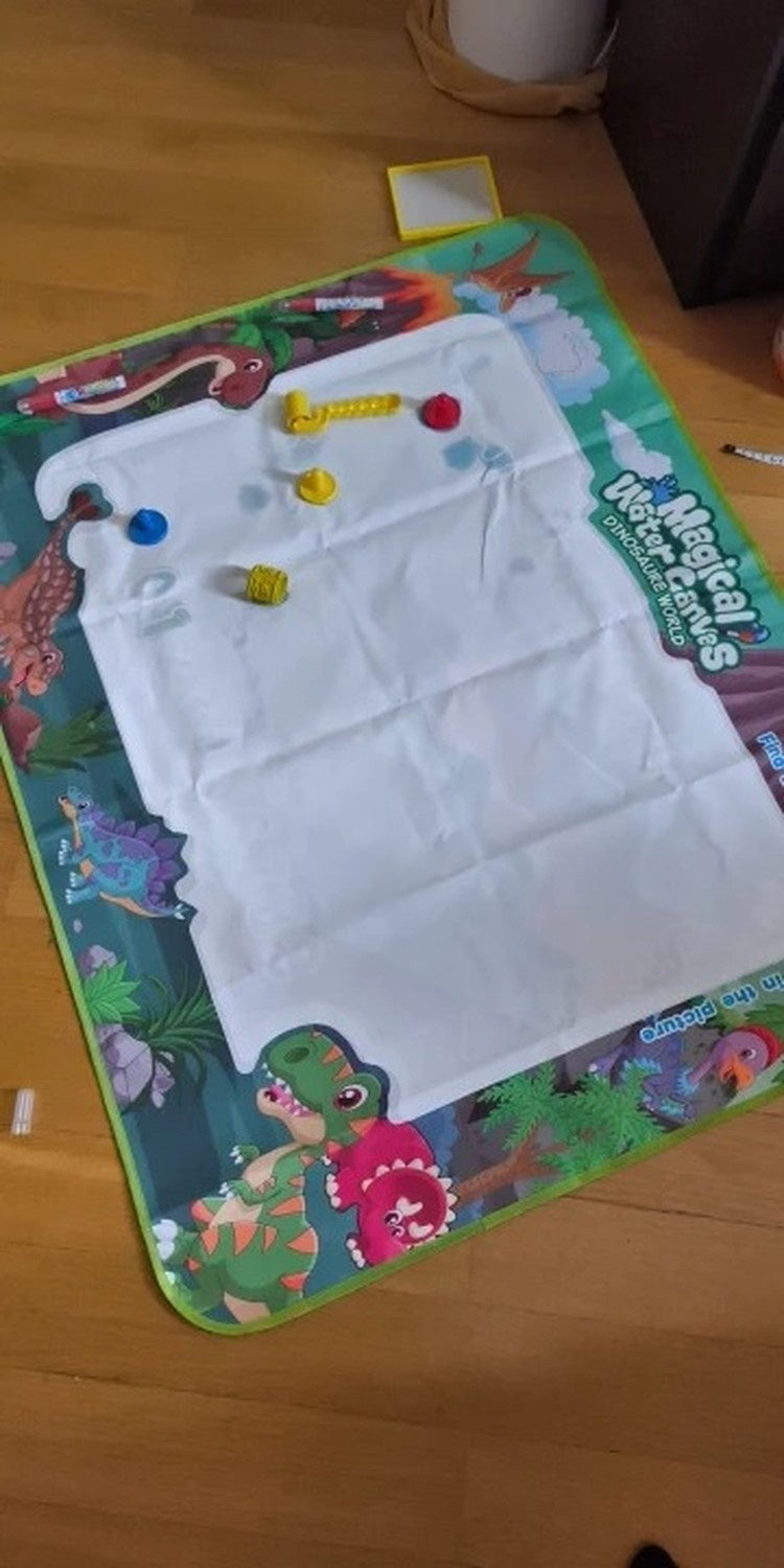 100x80CM Water Drawing Mat with Reusable Doodle Board, Mess-Free Educational Toy for Ages 3+