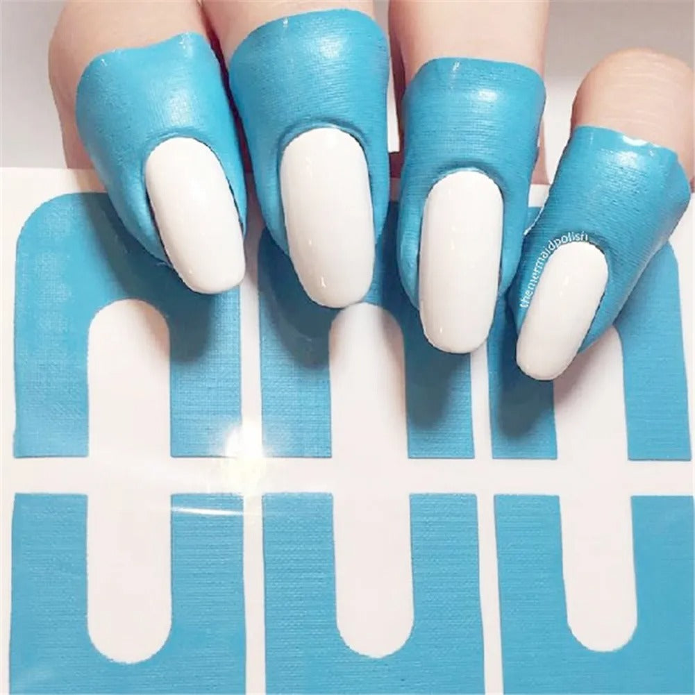 10PCS U-Shaped Nail Polish Barrier with Latex-Free, Spill-Proof Protection