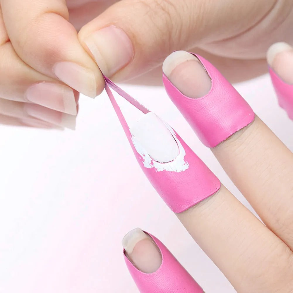 10PCS U-Shaped Nail Polish Barrier with Latex-Free, Spill-Proof Protection