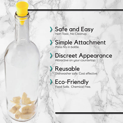 10Pcs Fruit Fly Trap With Smart Funnel Design, Eco-Friendly And Made From Food-Grade Silicone For Indoor And Outdoor Use