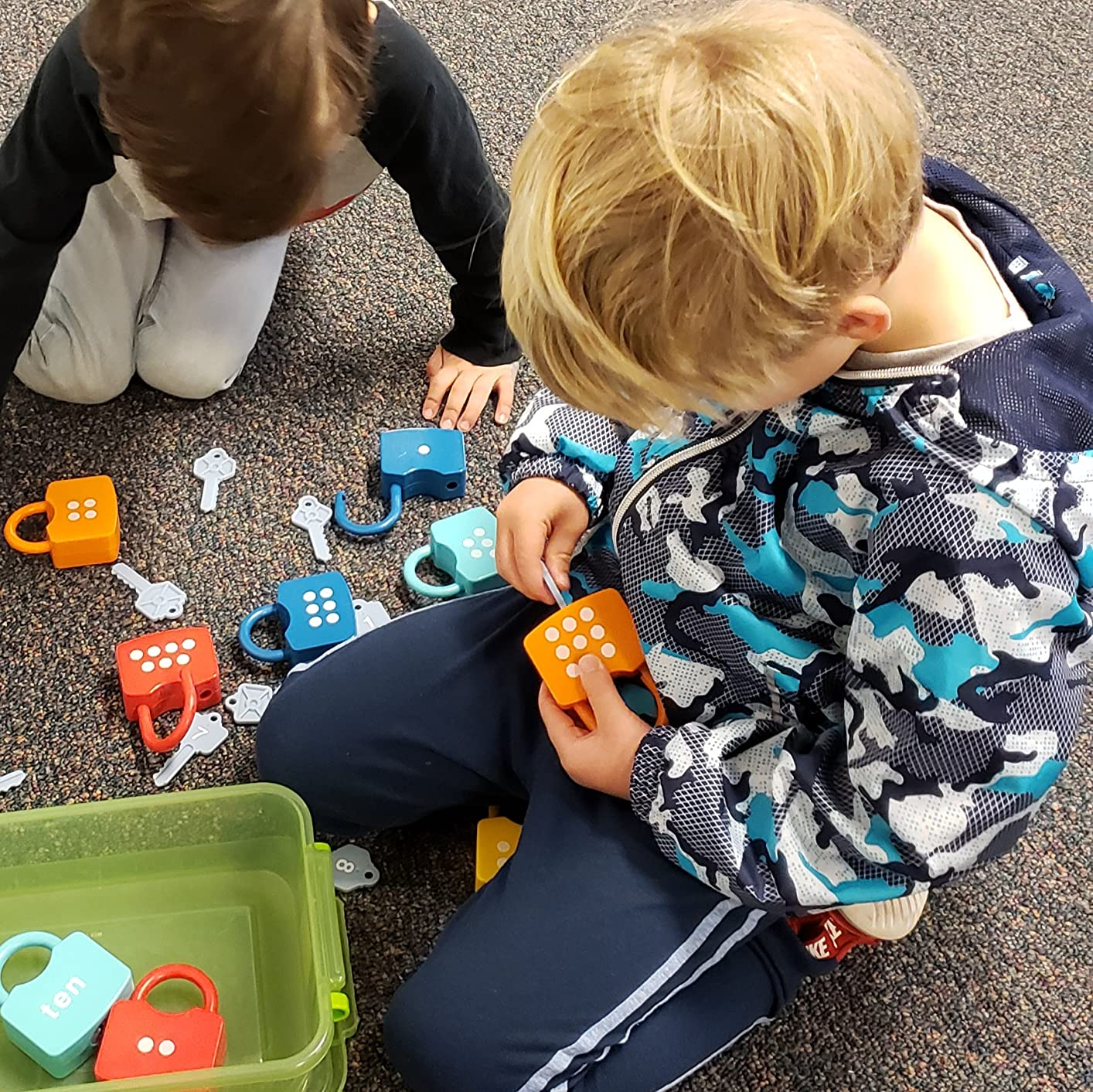 10Pcs Montessori Number Learning Locks Toy Set, Homeschool Math Game, Safe for Ages 3+
