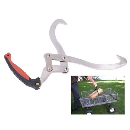 12-Inch Log Lifting Tongs – Heavy-Duty Wood Handling Claw Tool for Garden, Fireplace, and Outdoor Use