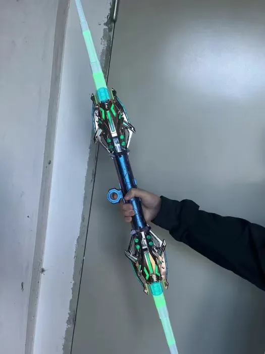 120 cm Double - Headed LED Colorful Lightsaber Toy - Extendable Laser Sword for Kids and Adults