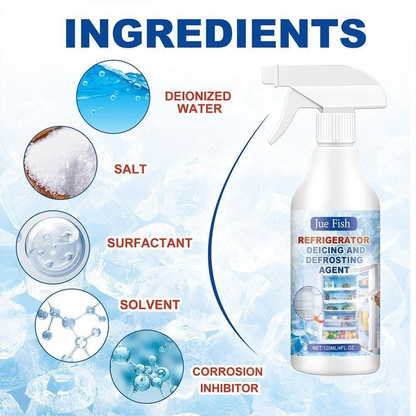 120ml Fast-Acting Fridge Freezer Defrosting Spray, De-Icer Spray for Refrigerator Defroster