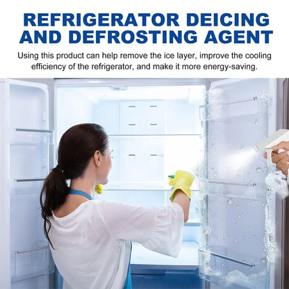 120ml Fast-Acting Fridge Freezer Defrosting Spray, De-Icer Spray for Refrigerator Defroster