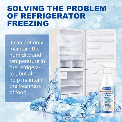 120ml Fast-Acting Fridge Freezer Defrosting Spray, De-Icer Spray for Refrigerator Defroster