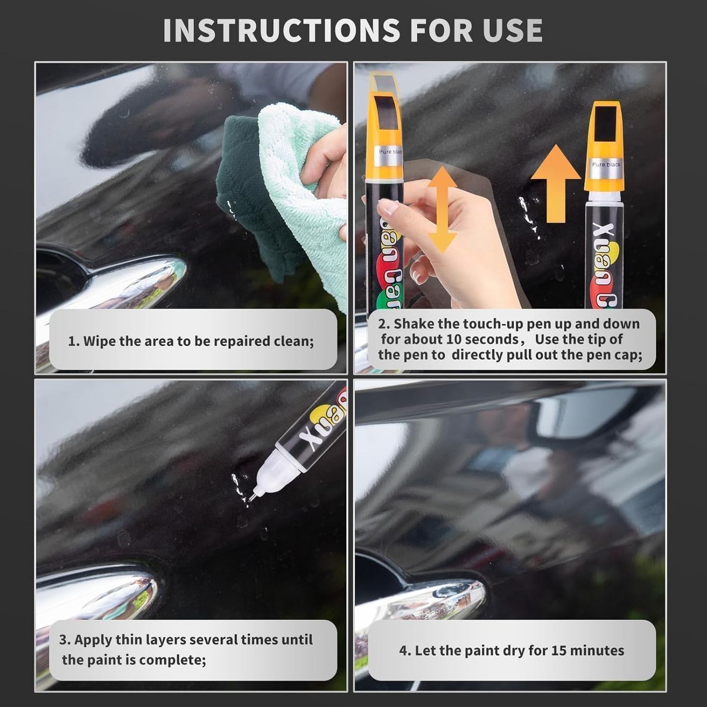 12 ml Car Scratch Repair Pen, Minor Remove Portable Color Tool Suitable For Different Kinds Car