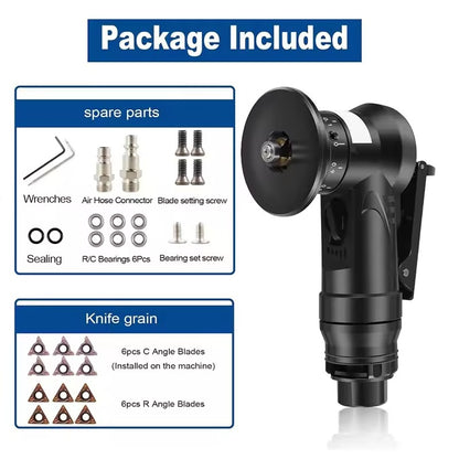 2-in-1 Mini Pneumatic Chamfering Tool – Compact Air-Powered Deburring & Edge Grinding Tool for Precision Metalwork