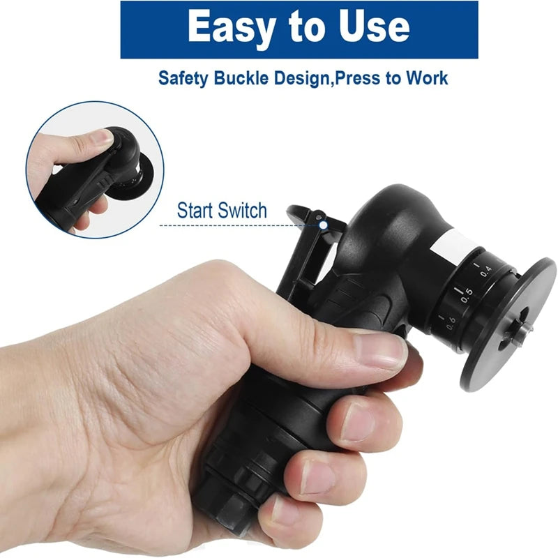 2-in-1 Mini Pneumatic Chamfering Tool – Compact Air-Powered Deburring & Edge Grinding Tool for Precision Metalwork
