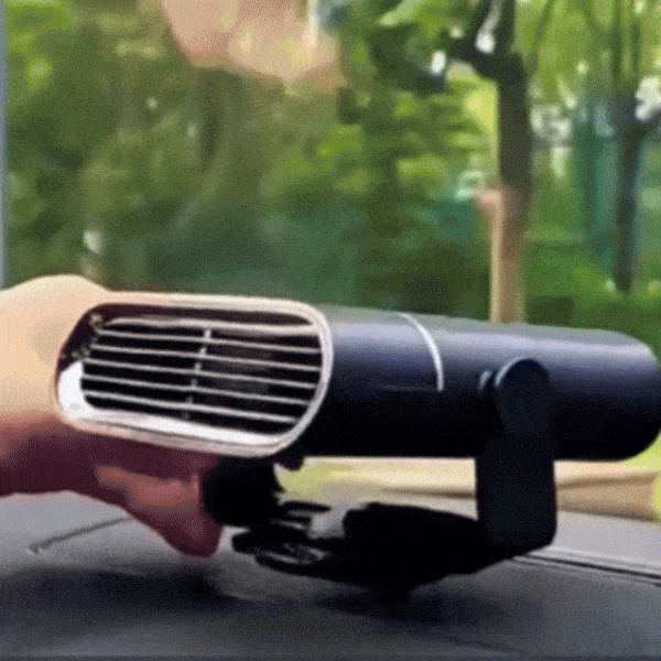 2-in-1 Portable Car Heater With 360° Rotation, Dual Hot & Cool Modes, Fog & Ice Removal