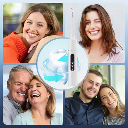 2-in-1 Ultrasonic Tooth Cleaner & Electric Toothbrush – Waterproof, USB Rechargeable, Compact Portable Design