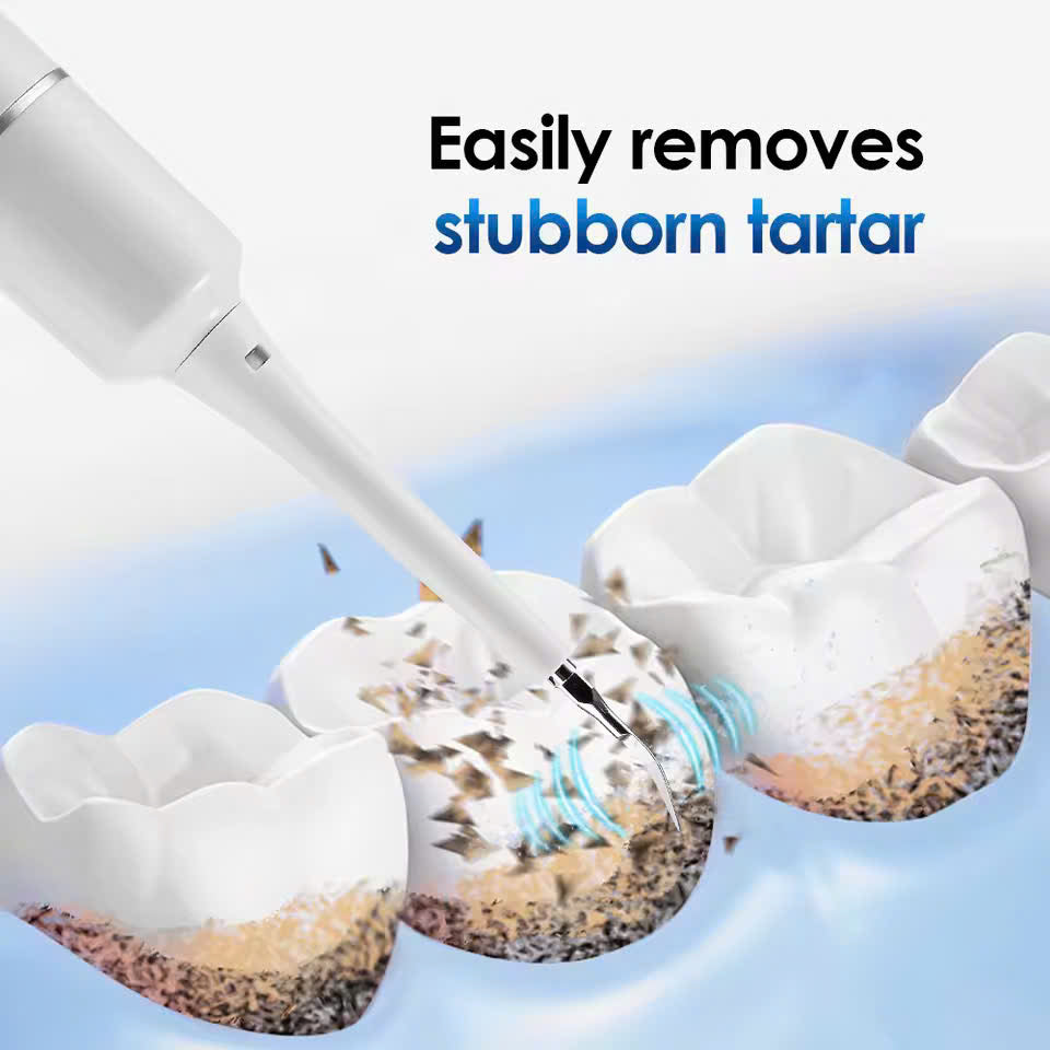 2-in-1 Ultrasonic Tooth Cleaner & Electric Toothbrush – Waterproof, USB Rechargeable, Compact Portable Design