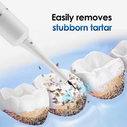 2-in-1 Ultrasonic Tooth Cleaner & Electric Toothbrush – Waterproof, USB Rechargeable, Compact Portable Design