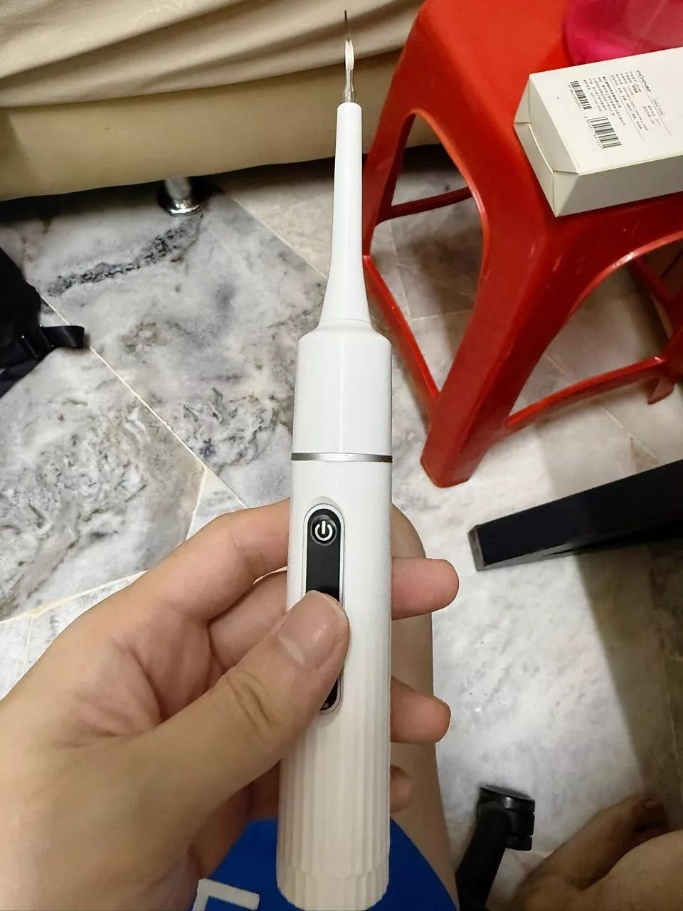 2-in-1 Ultrasonic Tooth Cleaner & Electric Toothbrush – Waterproof, USB Rechargeable, Compact Portable Design
