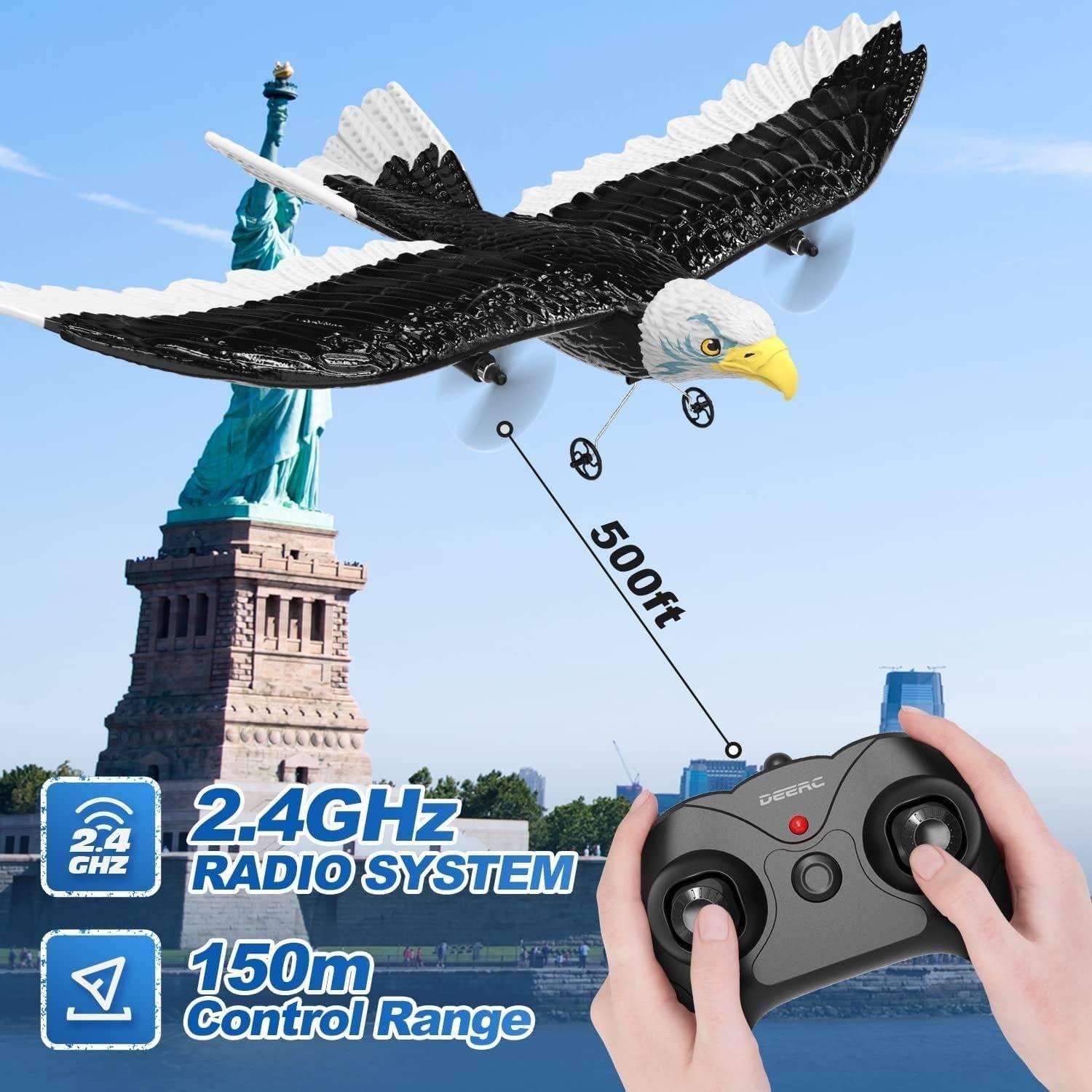 2.4GHz Remote Control Eagle Bird with Built-in Battery, Safe for Ages 8+