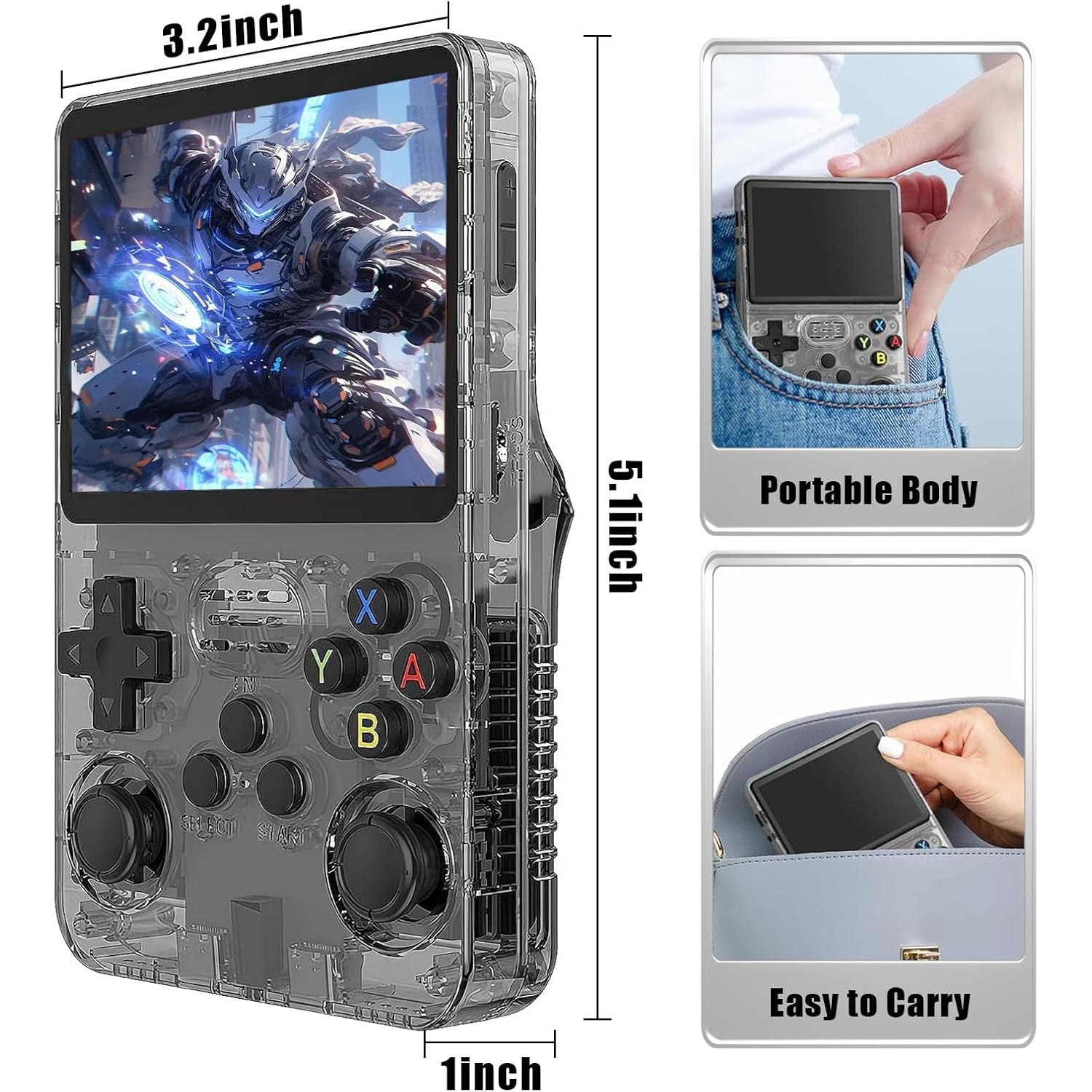 20000 Games of Pure Nostalgia! Handheld Console with 3.5-Inch IPS Screen