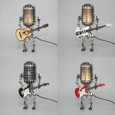 Robot Lamp with Guitar