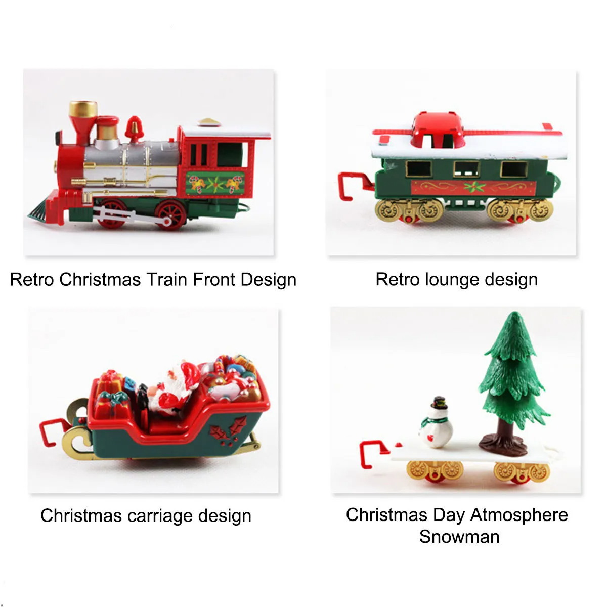 22Pcs Holiday Express Train Set – Electric Railway Toy for Kids with Light & Music, Safe for Ages 3+
