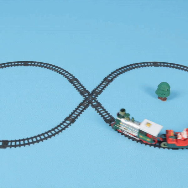 22Pcs Holiday Express Train Set – Electric Railway Toy for Kids with Light & Music, Safe for Ages 3+